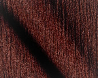 Brown Cotton Gauze Fabric 100% Cotton 48/50" inches Wide Crinkled Lightweight Sold by The Yard.