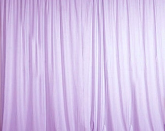Lilac SEAMLESS Backdrop Drape Panel, All Sizes Available in Polyester Poplin, Party Supplies Curtains.