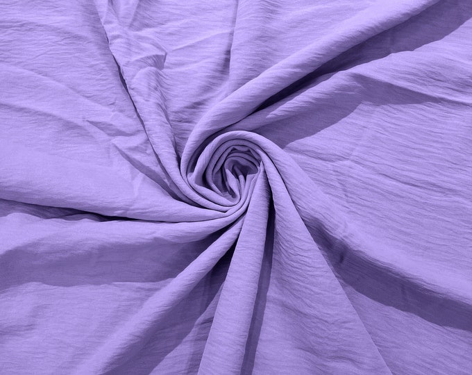 Lavender Air Flow Polyester Fabric for Dresses, 2 way stretch, Tops, Bottoms, Shawl, Scarf, Costumes, Crafts.