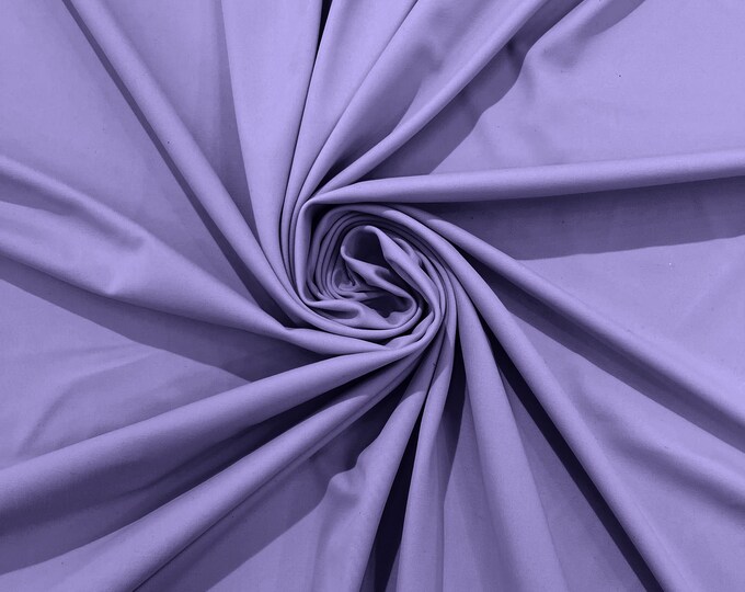 Lilac Milliskin Nylon Spandex Stretch Dull Tricot Medium Weight Fabric for Apparel/4 Way Fabric/Swimwear/Activewear/Sportswear/Costume