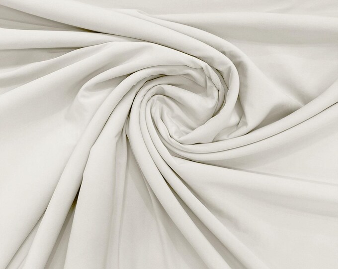 Ivory ITY 2 Way Stretch Spandex Knit Fabric| 58" Wide| Nightgown| sewing project