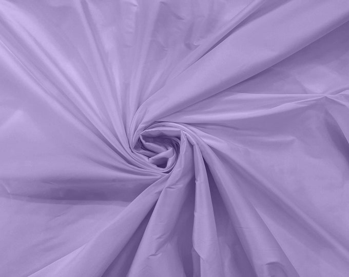 Lavender 100% Polyester Imitation Silk Taffeta Fabric 55" Wide/Costume/Dress/Cosplay/Wedding.