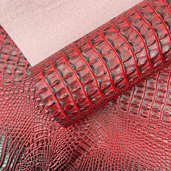 Florida Alligator Fabric with Bamboo handle clutch