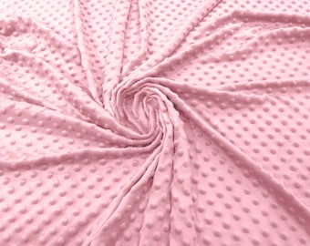 Minky Dot Light Pink | New Creation Fabric & Foam