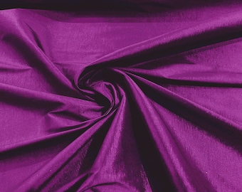 Raspberry 58" Wide Medium Weight Stretch Two Tone Taffeta Fabric, Stretch Fabric For Bridal Dress Clothing Custom Wedding Gown, New Colors