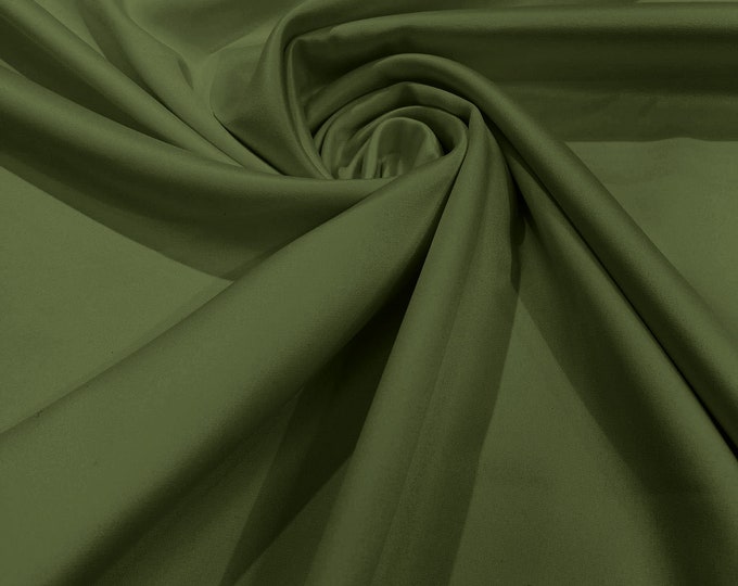 Sage Green - Matte L'Amour Satin (Peau de Soie) Duchess Fabric Bridesmaid Dress 58"-60" Wide/Costume/wedding.