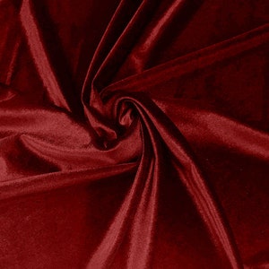 Cherry 58"/60Inches Wide Royal Velvet Upholstery Fabric. Sold By The Yard.