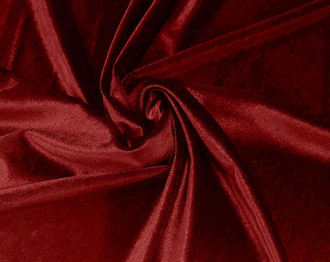 Cherry 58"/60Inches Wide Royal Velvet Upholstery Fabric. Sold By The Yard.