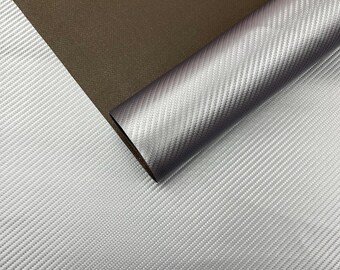 Marine Vinyl Fabric, Steel Navy Carbon Fiber Upholstery Material 54" Wide