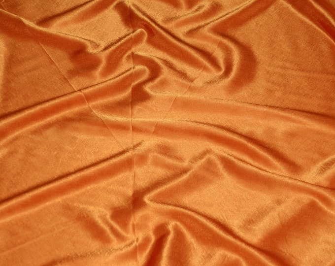 Cinnamon Crepe Back Satin Bridal Fabric Draper-Prom-wedding-nightgown- Soft 58"-60" Inches Sold by The Yard.