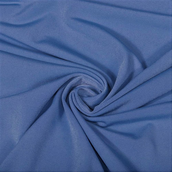 Periwinkle 58" Wide ITY Fabric Polyester Knit Jersey 2 Way  Stretch Spandex Sold By The Yard.