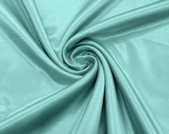Tiff Blue Crepe Back Satin Bridal Fabric Draper/Prom/Wedding/58" Inches Wide Japan Quality.