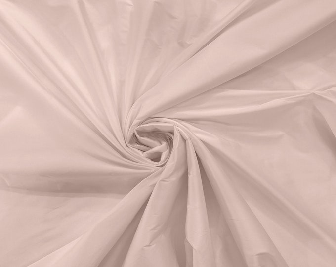 Petal Pink 100% Polyester Imitation Silk Taffeta Fabric 55" Wide/Costume/Dress/Cosplay/Wedding.