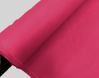 Fuchsia Hard Net Tulle Crinoline Fabric/Petticoat Fabric/54" Wide/Stiff Netting Fabric is Traditionally used to give Volume to Dresses.