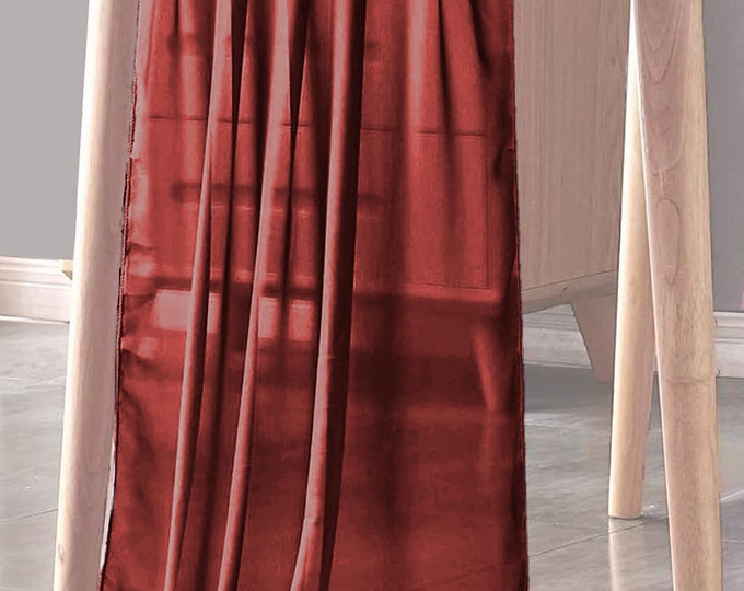 Burgundy - Chiffon Sheer Table Runner for Wedding, Decorations for Birthday Parties, Banquets, Engagements.