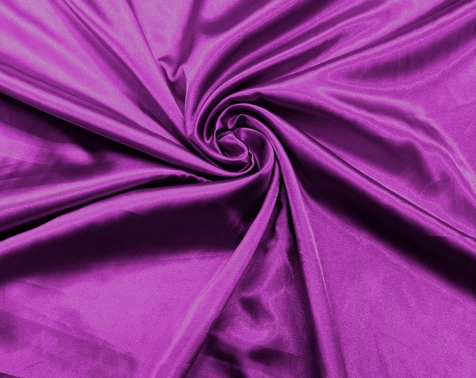 Pucci Fuchsia Light Weight Silky Stretch Charmeuse Satin Fabric/60" Wide/Cosplay.