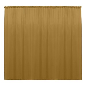 Gold SEAMLESS Backdrop Drape Panel, All Sizes Available in Polyester Poplin, Party Supplies Curtains.