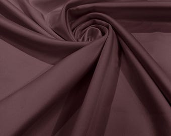 Dusty Rose Matte Duchess Satin Fabric – 60" Wide, Peau de Soie
