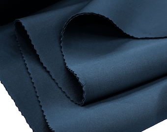 Teal Blue Neoprene Scuba Super Techno Fabric-2mm Thick-Solid Colors Collection-Sold by the Yard.