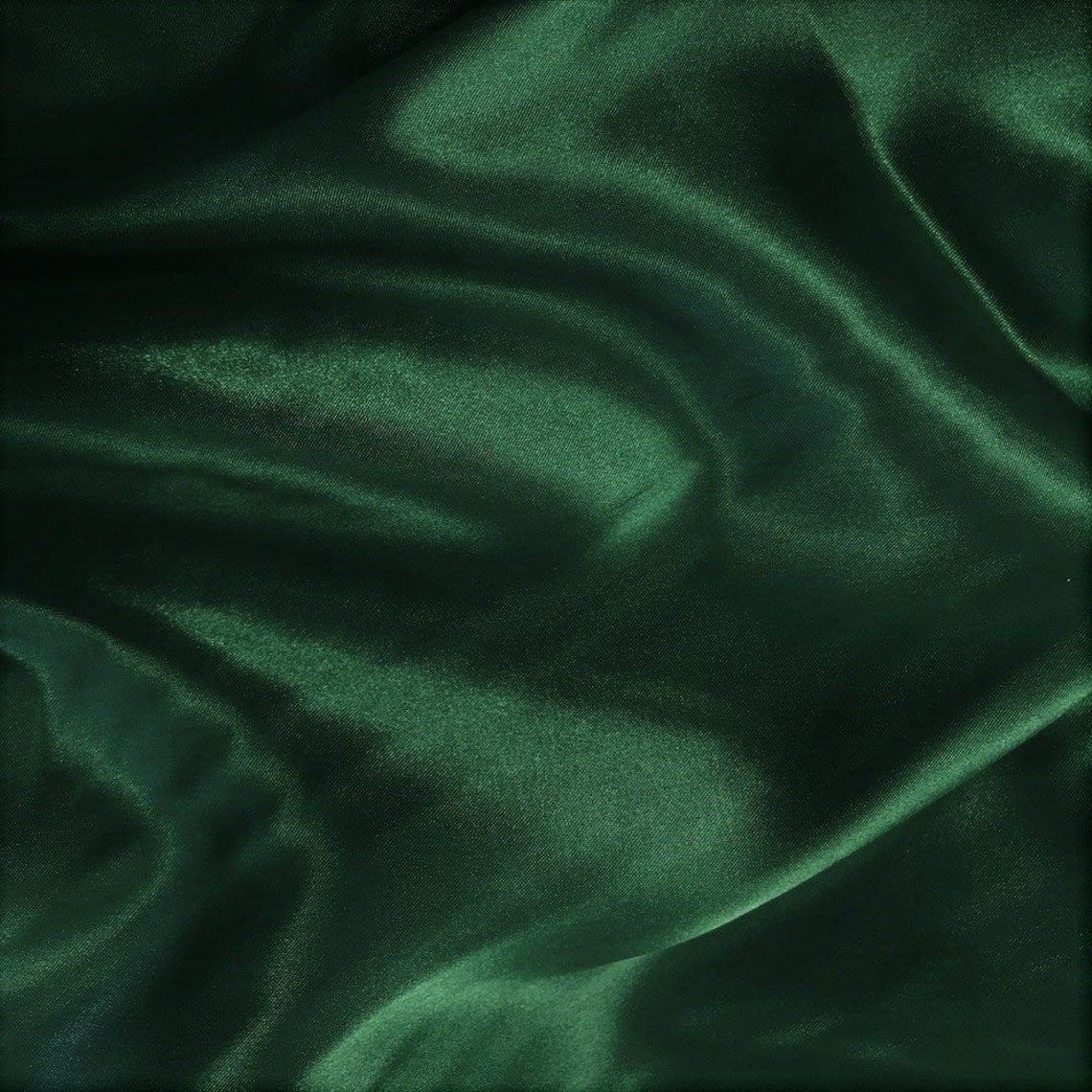 Hunter Green Light Weight Charmeuse Satin Fabric for Wedding Etsy