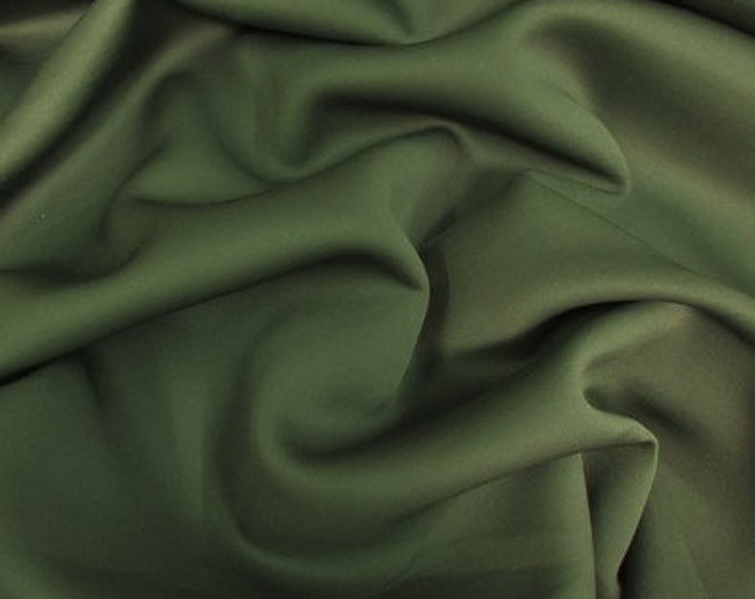 Olive Green 58/60" Wide 90% Polyester / 10 percent Spandex Neoprene Scuba Fabric Sold By The Yard.