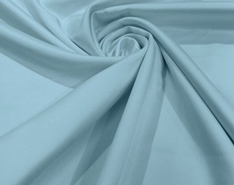 Baby Blue - Matte L'Amour Satin (Peau de Soie) Duchess Fabric Bridesmaid Dress 58"-60" Wide/Costume/wedding.