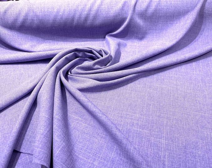 Lilac Two-Tone Melange Poplin 58” Wide/ Polyester Poplin Fabric.