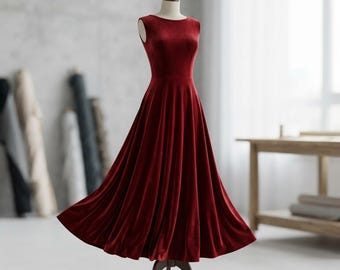 Tela elástica de terciopelo rojo de 58" de ancho para disfraces. Se vende cortada a medida.