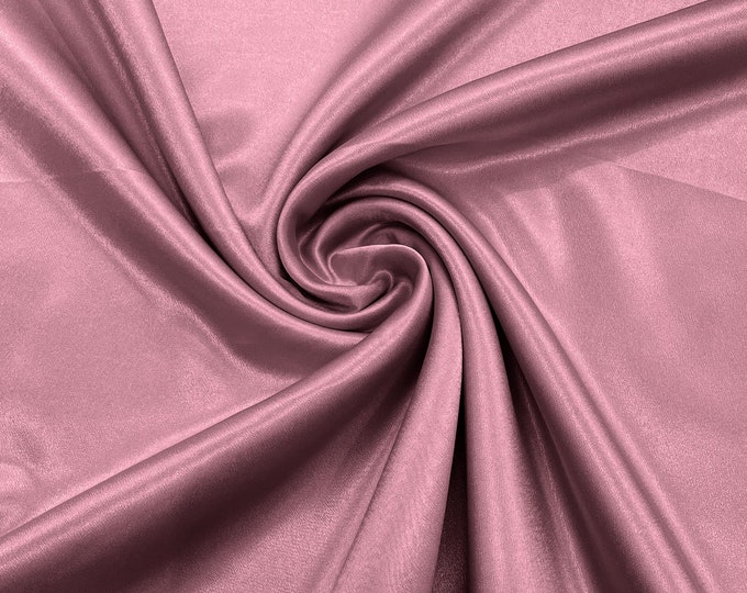 Rose Crepe Back Satin Bridal Fabric Draper/Prom/Wedding/58" Inches Wide Japan Quality.