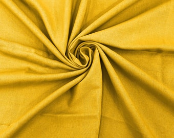 Yellow Medium Weight Rayon Natural Linen Fabric/50 " Wide/Clothing