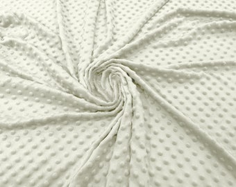 Minky Dot Ivory | New Creation Fabric & Foam