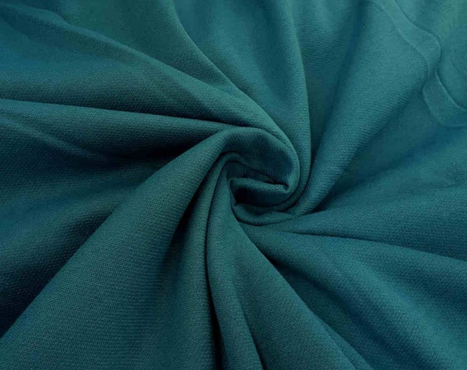 Teal 58/60" Wide 100% Polyester Soft Light Weight, Sheer, See Through Chiffon Fabric Sold By The Yard.