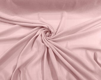Pink Cotton Gauze Fabric 100% Cotton 48/50" inches Wide Crinkled Lightweight Sold by The Yard.
