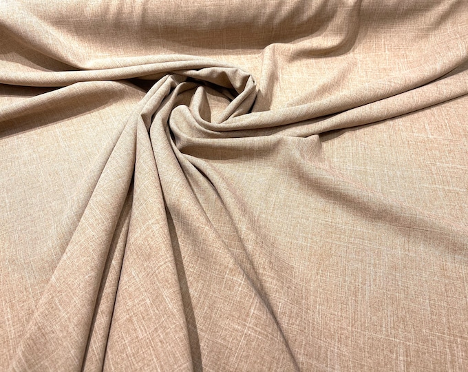 Tan Two-Tone Melange Poplin 58” Wide/ Polyester Poplin Fabric.