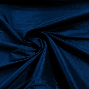 Navy Blue 58" Wide Medium Weight Stretch Two Tone Taffeta Fabric, Stretch Fabric For Bridal Dress Clothing Custom Wedding Gown, New Colors