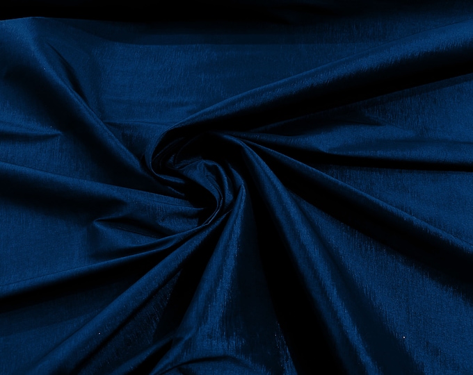 Navy Blue 58" Wide Medium Weight Stretch Two Tone Taffeta Fabric, Stretch Fabric For Bridal Dress Clothing Custom Wedding Gown, New Colors