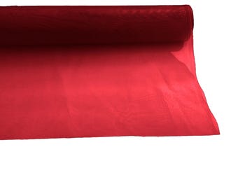 Red Corset Stiff Mesh/58" Wide/Horsehair Braid/ Sold By The Yard.