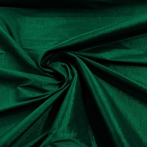 Forest Green 58&quot; Wide Medium Weight Stretch Two Tone Taffeta Fabric, Stretch Fabric For Bridal Dress Clothing Custom Wedding Gown,New Colors