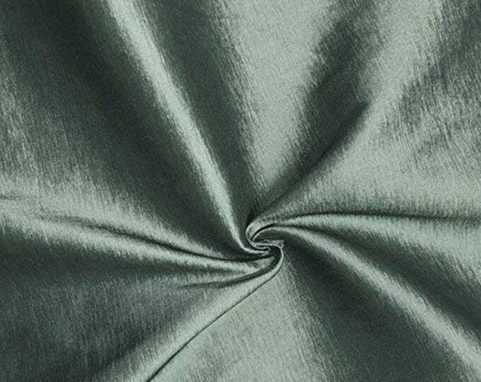 Silver Gray 58" Wide Medium Weight Stretch Two Tone Taffeta Fabric, Sold By The Yard.