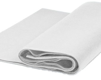Acrylic Craft Felt Fabric by The Yard 72" Wide - White