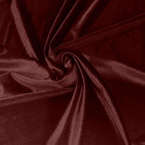 Burgundy 58"/60Inches Wide Royal Velvet Upholstery Fabric. Sold By The Yard.