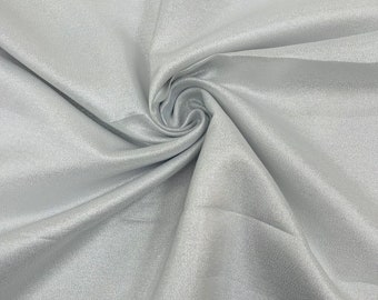 Silver Iridescent Metallic Shiny Light Weight texture  Lame Fabric/Sewing Craft Wedding Party Draping Supplies/Banners.