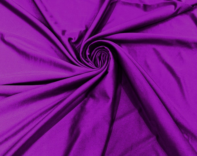 Magenta Shiny Milliskin Nylon Spandex Fabric 4 Way Stretch 58" Wide Sold by The Yard