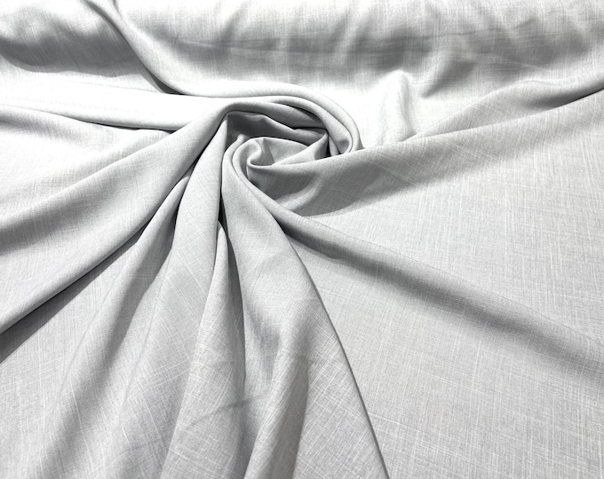 Silver Two-Tone Melange Poplin 58” Wide/ Polyester Poplin Fabric.