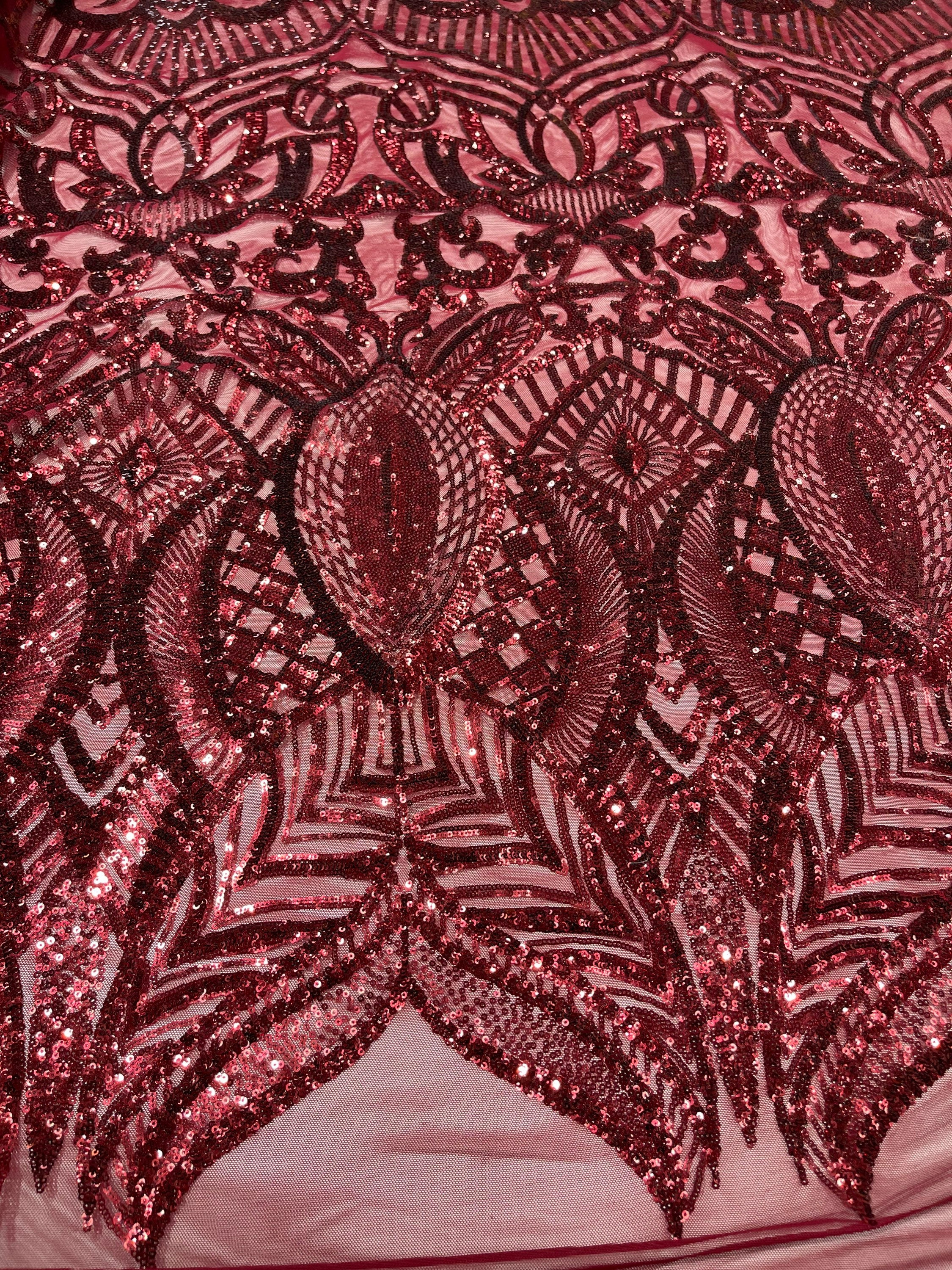 Maroon Color Lace 