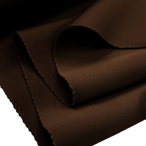 Brown Neoprene Scuba Super Techno Fabric-2mm Thick-Solid Colors Collection-Sold by the Yard.