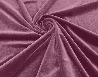 Lilac Stretch Velvet Fabric 58" Wide| Apparel Costumes, Sold By The Yard