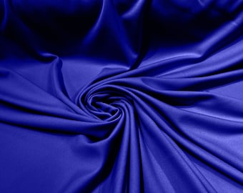 Royal Blue 59/60" Wide 100% Polyester Wrinkle Free Stretch Double Knit Scuba Fabric/cosplay/costumes.