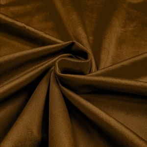 Gold 58"/60Inches Wide Royal Velvet Upholstery Fabric. Sold By The Yard.