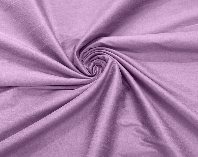 Lilac Polyester Dupioni Faux Silk Fabric/ 55” Wide/Wedding Fabric/Home Decor..